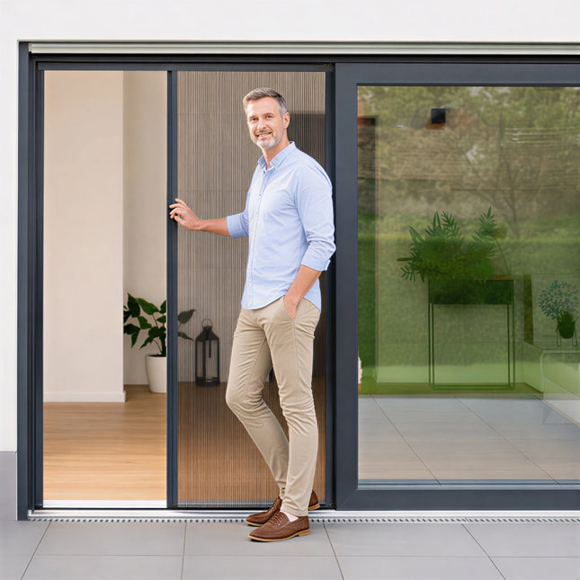 Moskitiera plisowana na drzwi na wymiar Slim