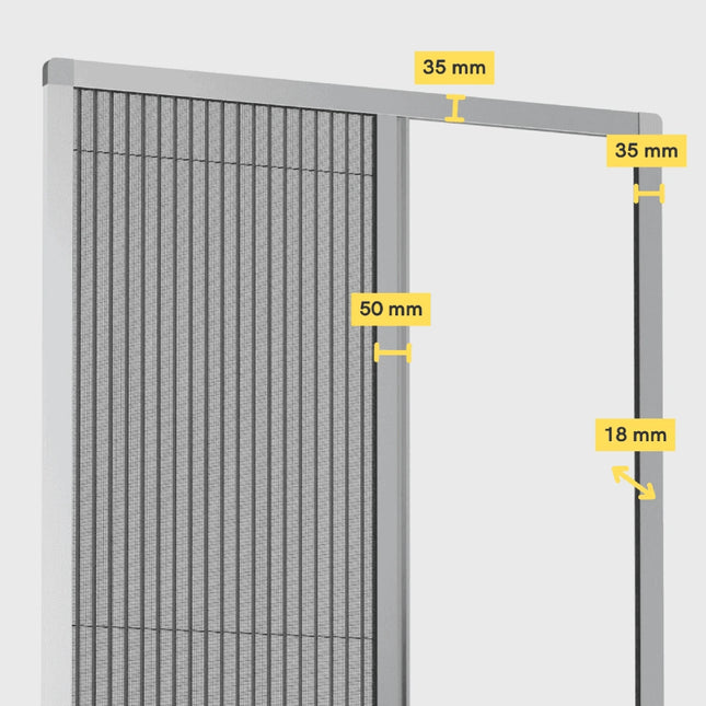 Moskitiera plisowana na drzwi na wymiar Slim