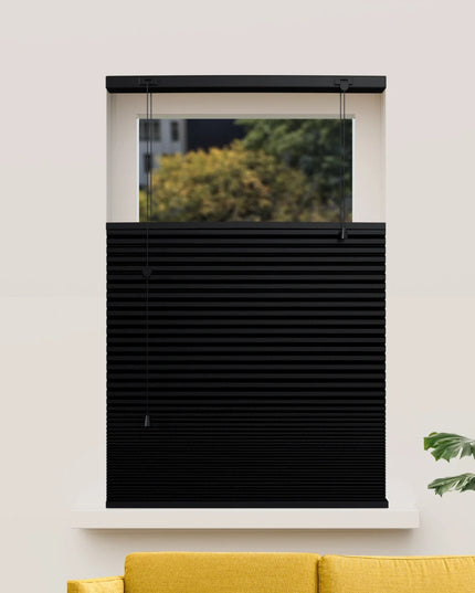Rolety plisowane plaster miodu na wymiar - zaciemniająca termo - czarny
