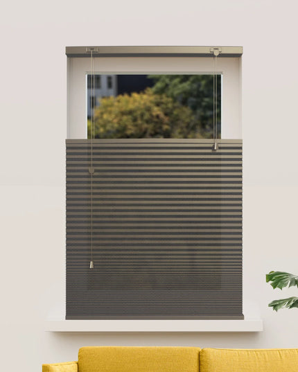 Rolety plisowane plaster miodu na wymiar - półprzezroczysta - Złoty